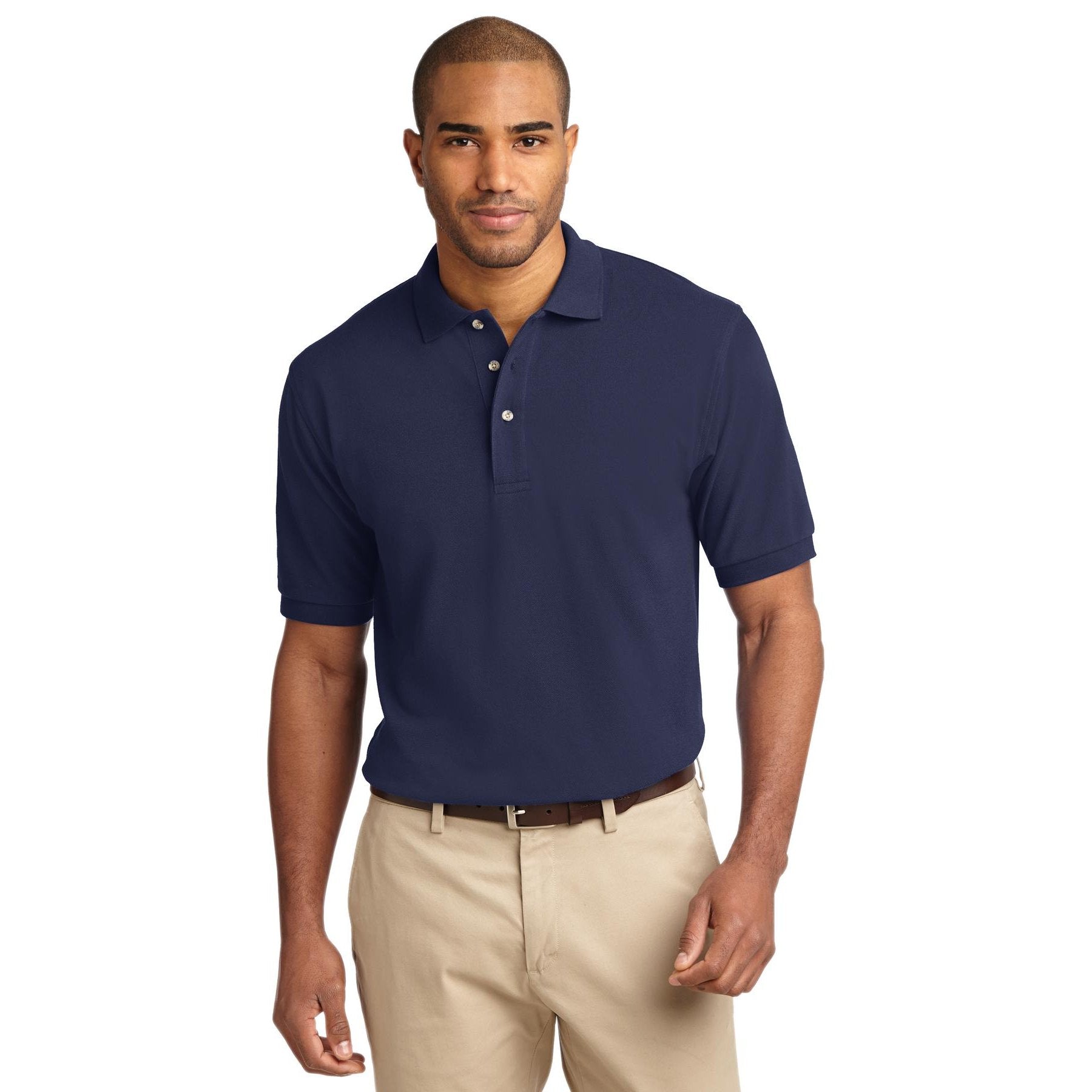 Port Authority-Port Authority® Tall Heavyweight Cotton Pique Polo. TLK420-MedTech-2